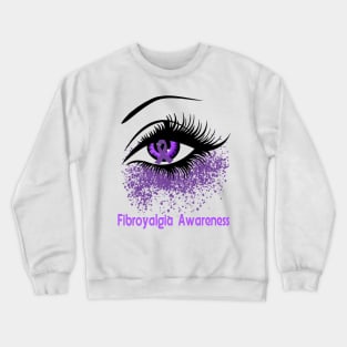 Fibromyalgia Awareness T-Shirt Perfect Eyes For Women Crewneck Sweatshirt